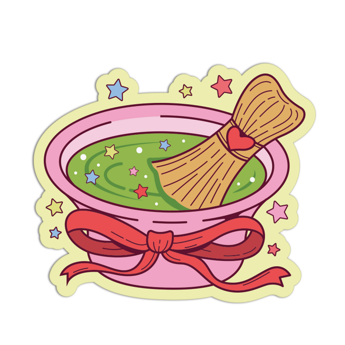 Whisked Bowl Matcha Theme Sticker