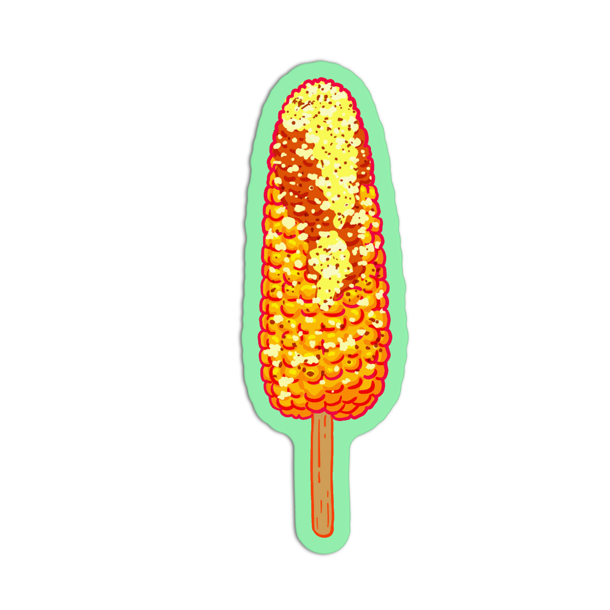 Seasoned Elote - Mexican Drinks & Snacks Sticker