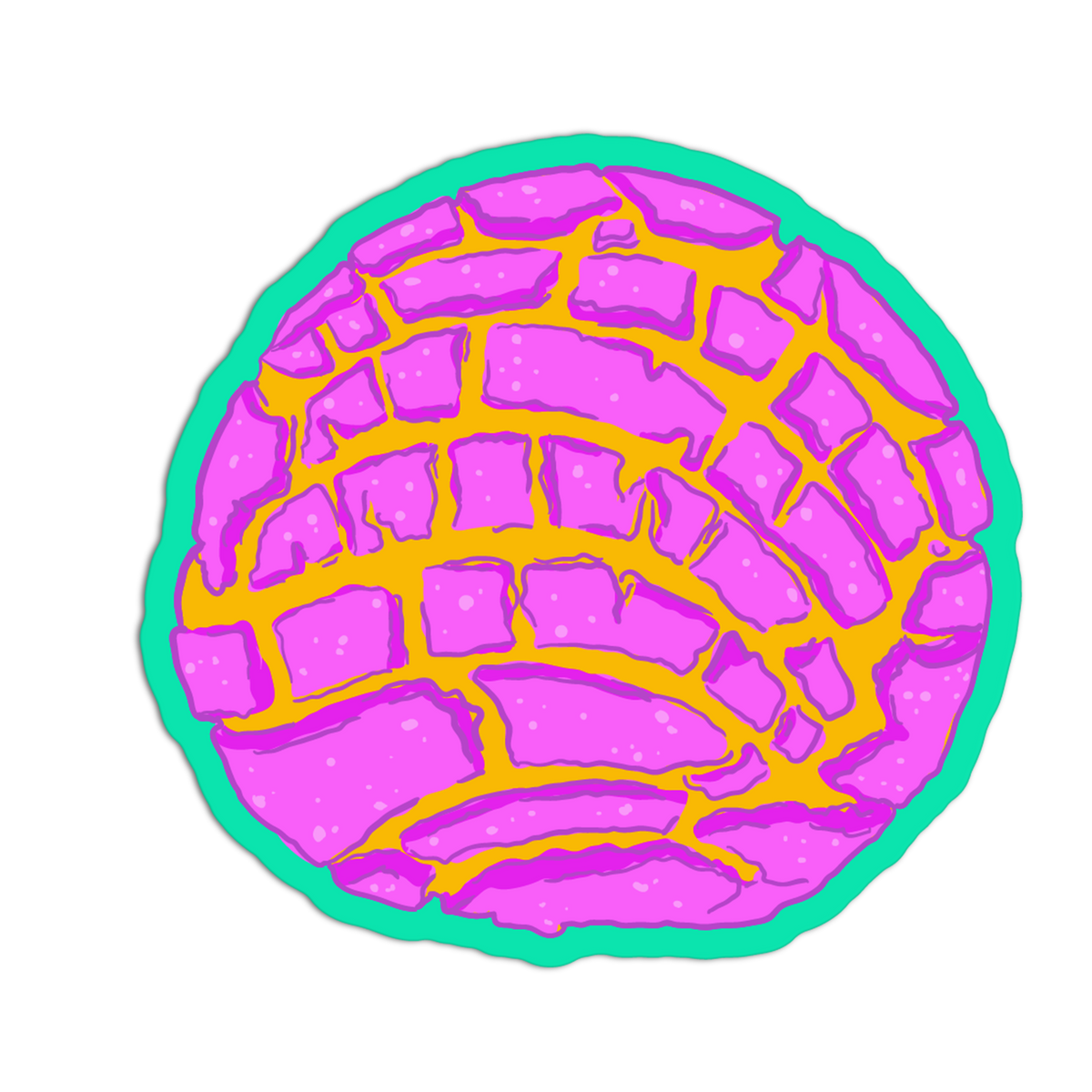 Sweet Concha - Mexican Drinks & Snacks Sticker