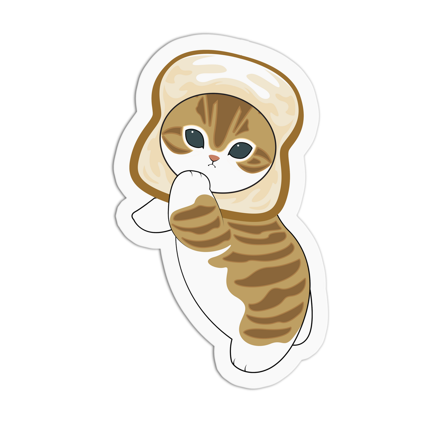 Purebred Loaf Whimsical Kitty Sticker