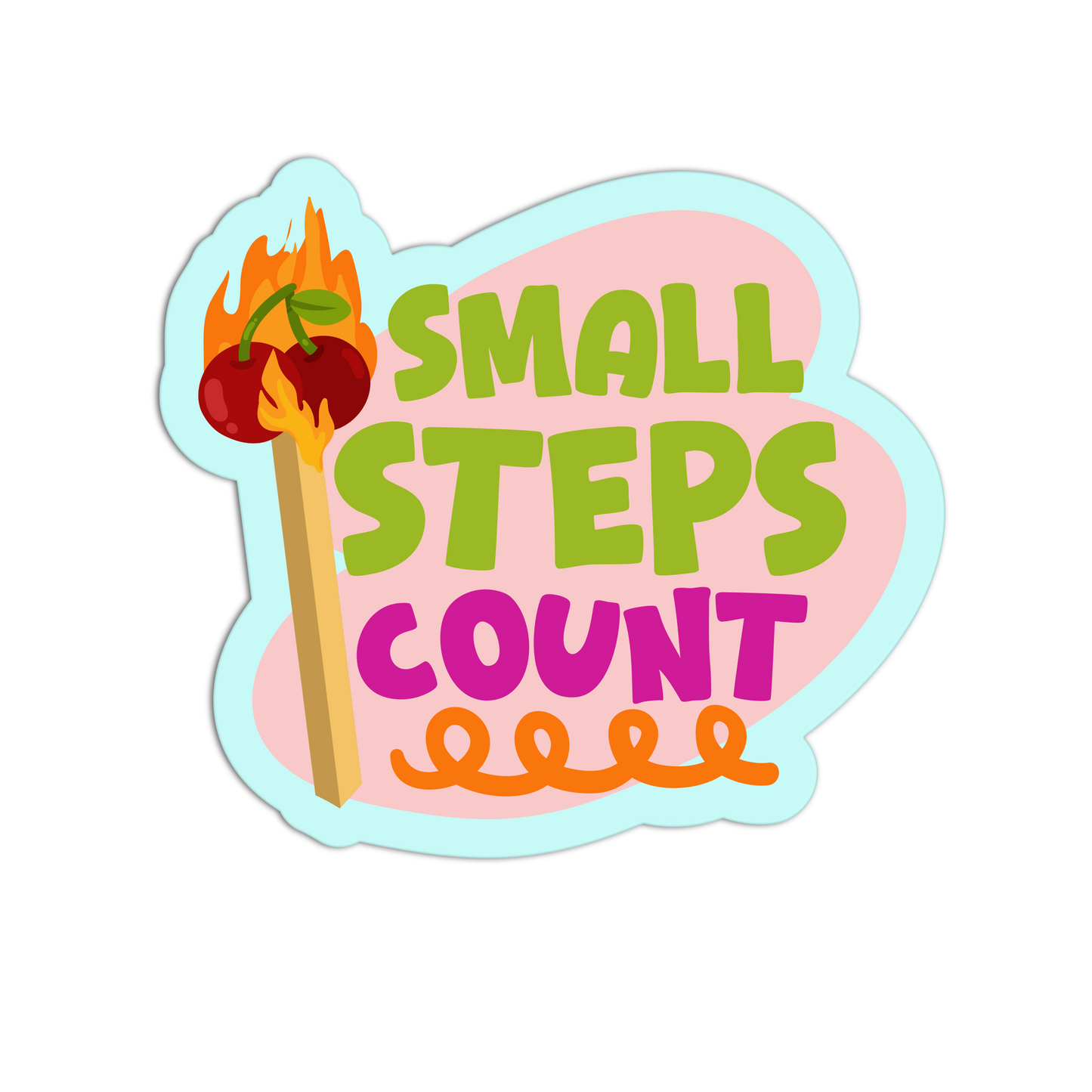 Small Steps Count Motivational Sticker
