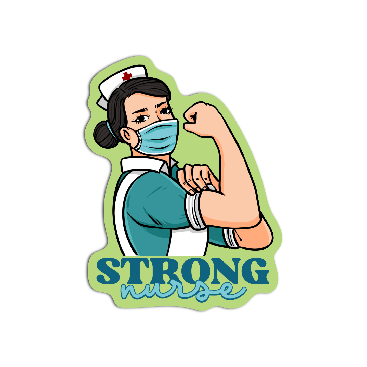 Strong Nurse Sticker