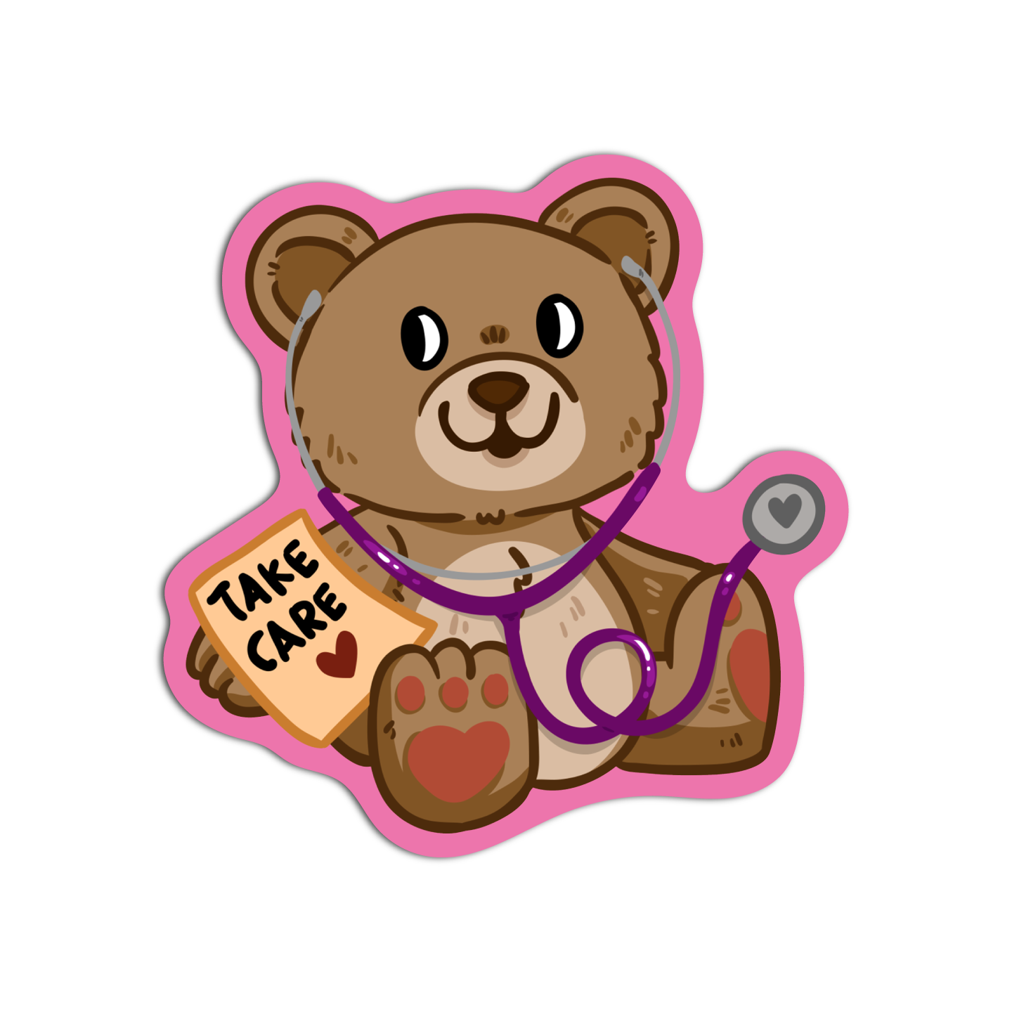 Take Care Bear Nurse Sticker