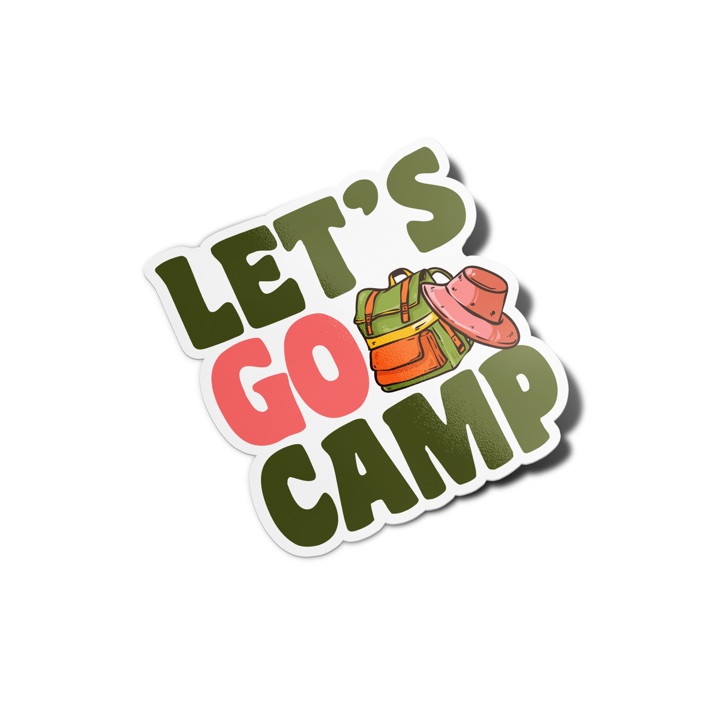 Let's go camp Arizona Sticker