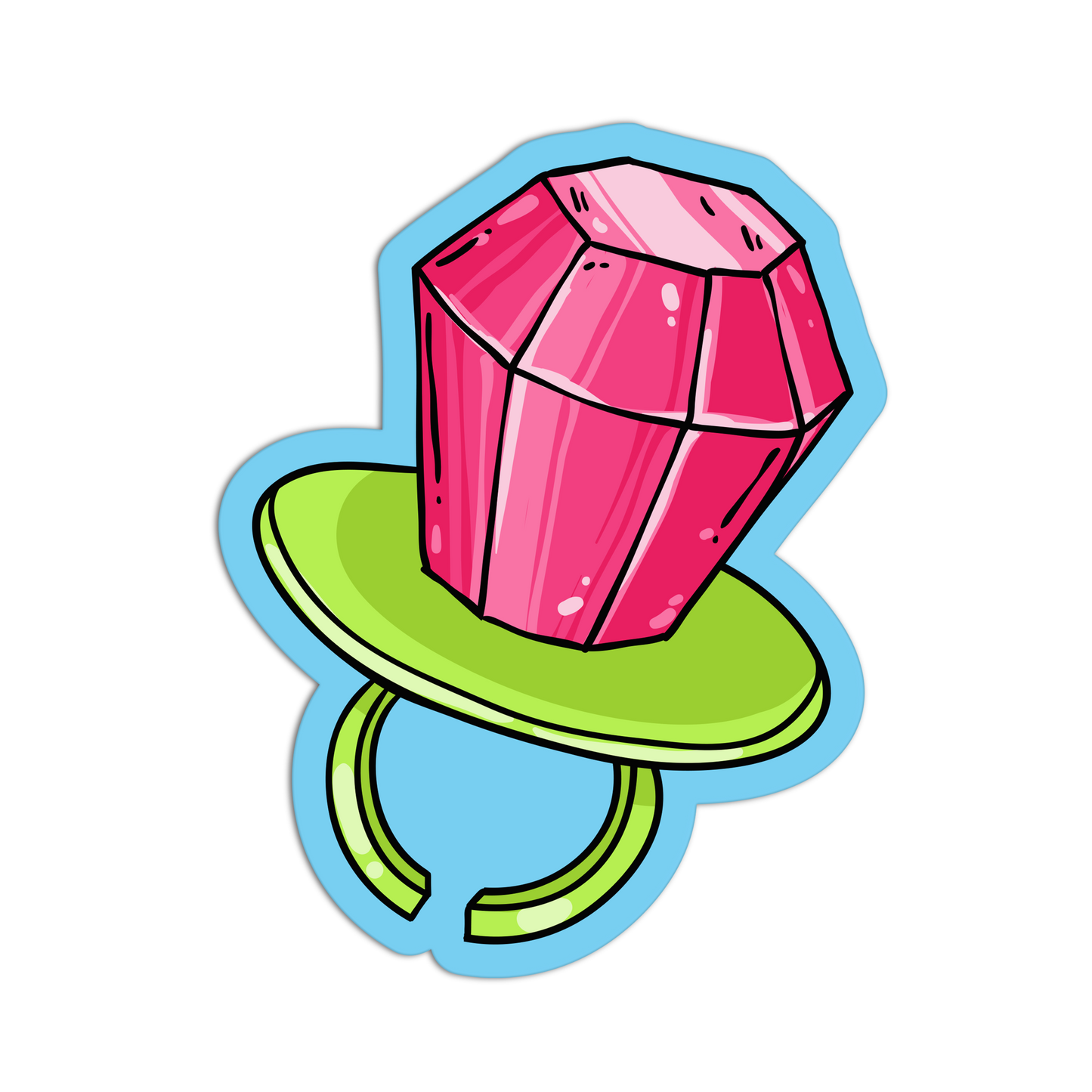 Carat Crush New 90s Stuff Sticker