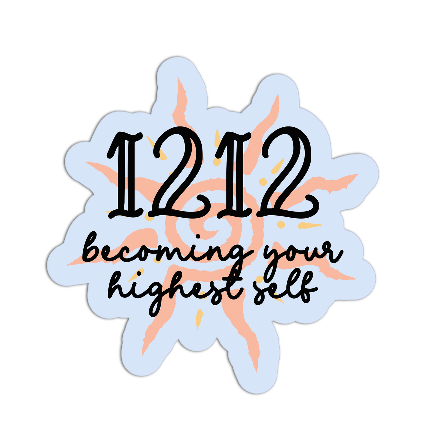 Highest Self Sun Spiral Angel Number Sticker