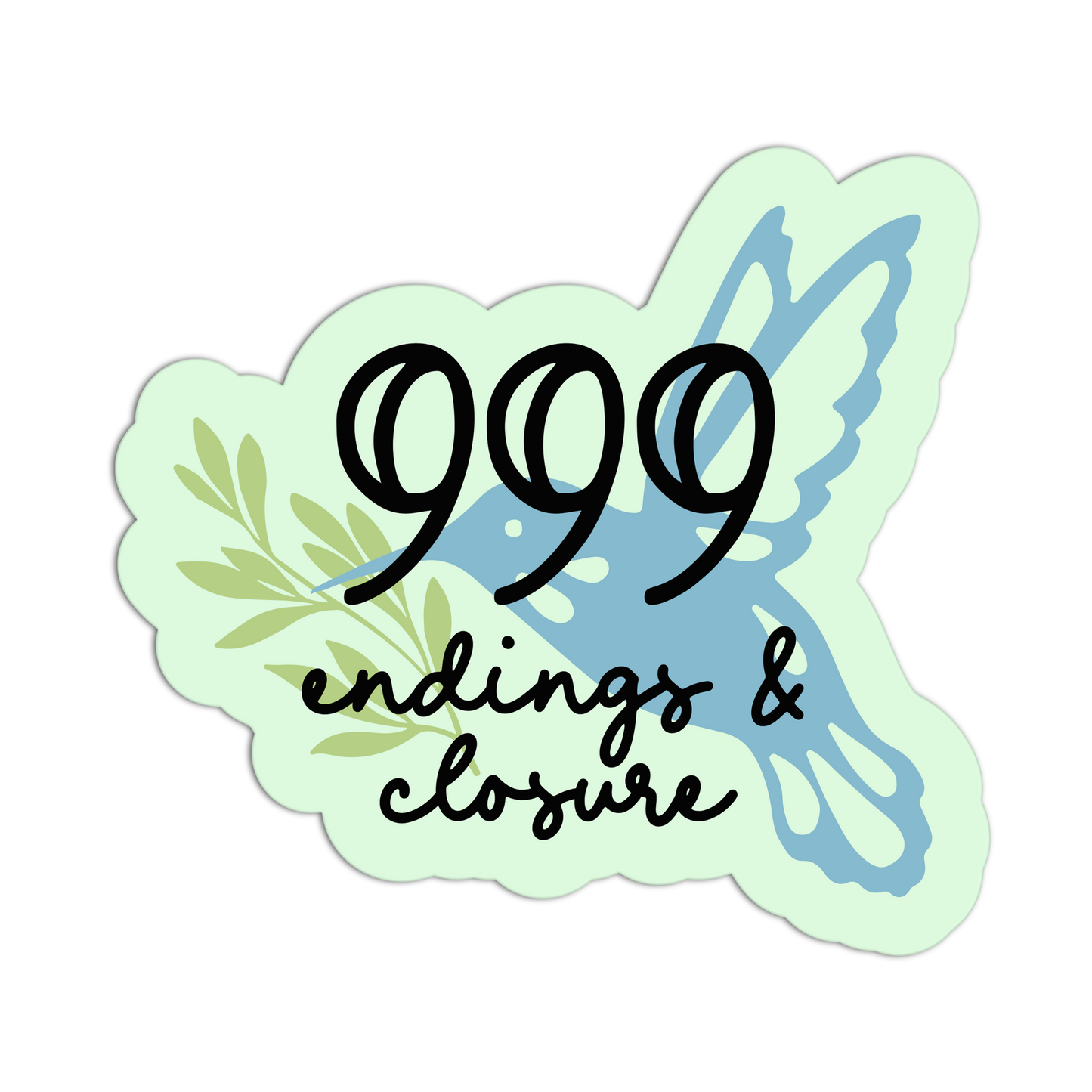 Endings Hummingbird Angel Number Sticker