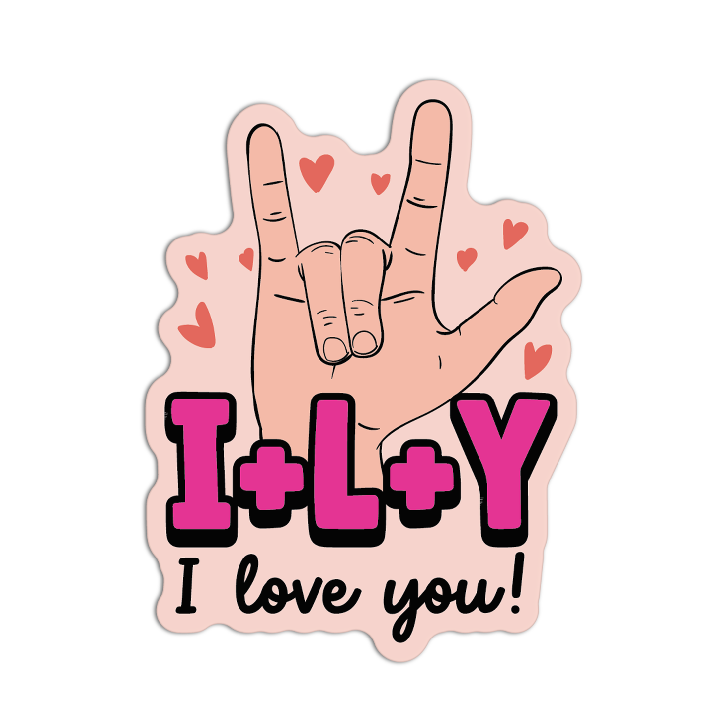I Love You New Asl Sticker
