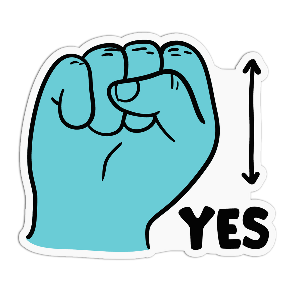 Yes Sign New ASL 2026 Sticker