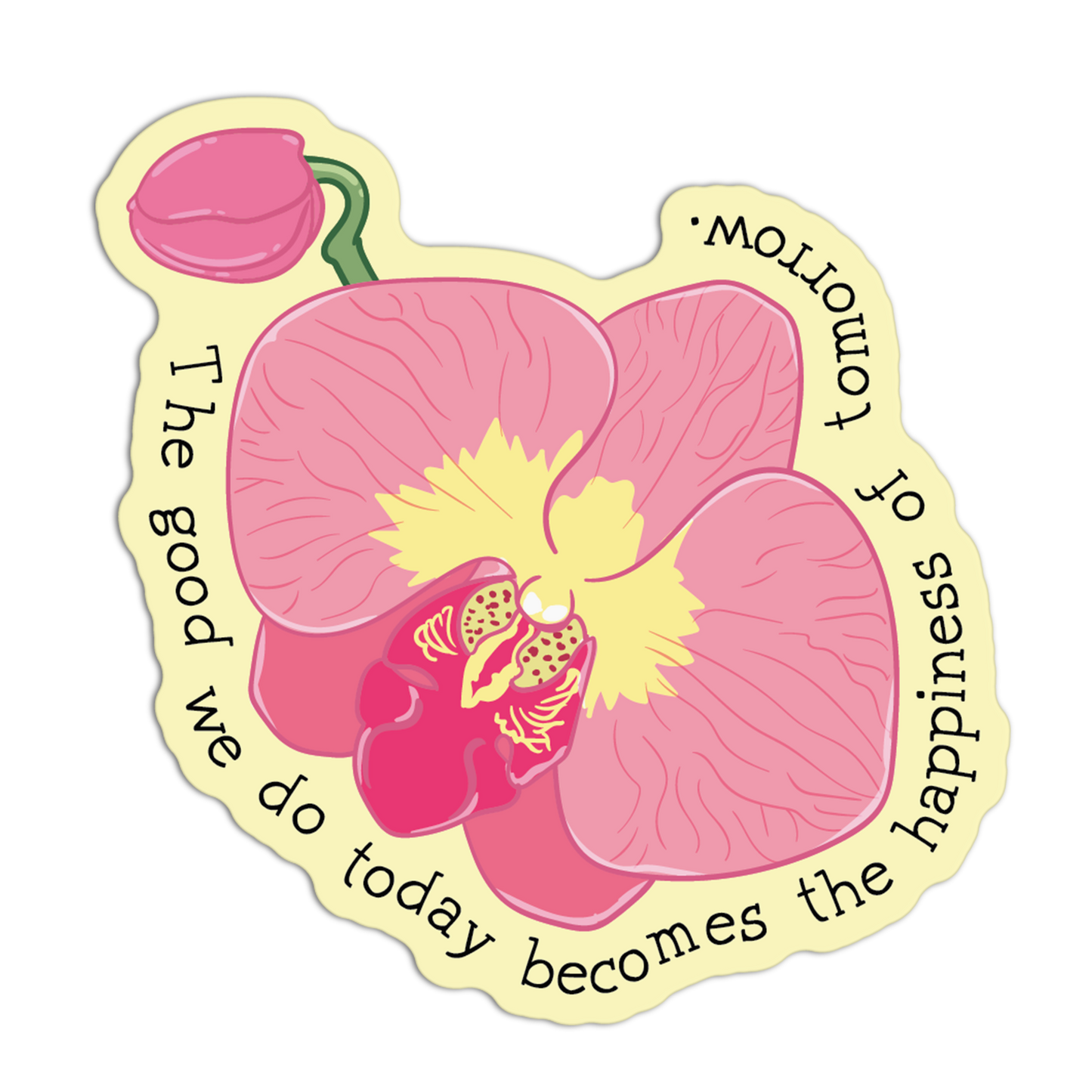 Tomorrow’s Happiness Bloom Orchids Stickers