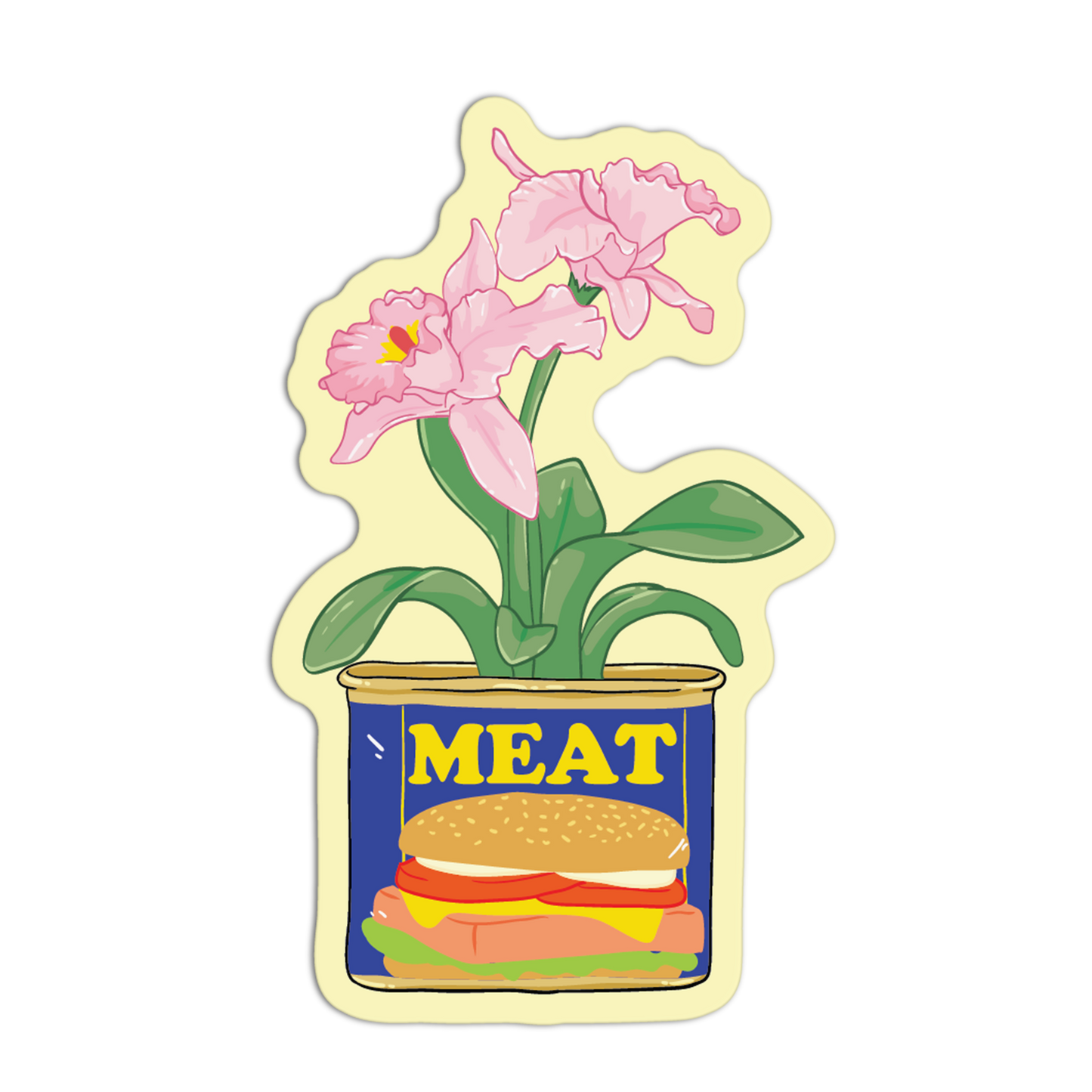 Pantry Petals Orchids Stickers