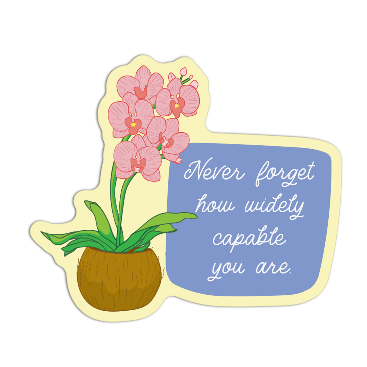 Affirmation Orchids Stickers