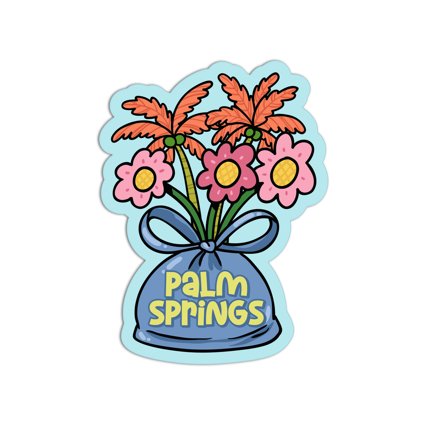 Bouquet Bag Palm Spring Sticker