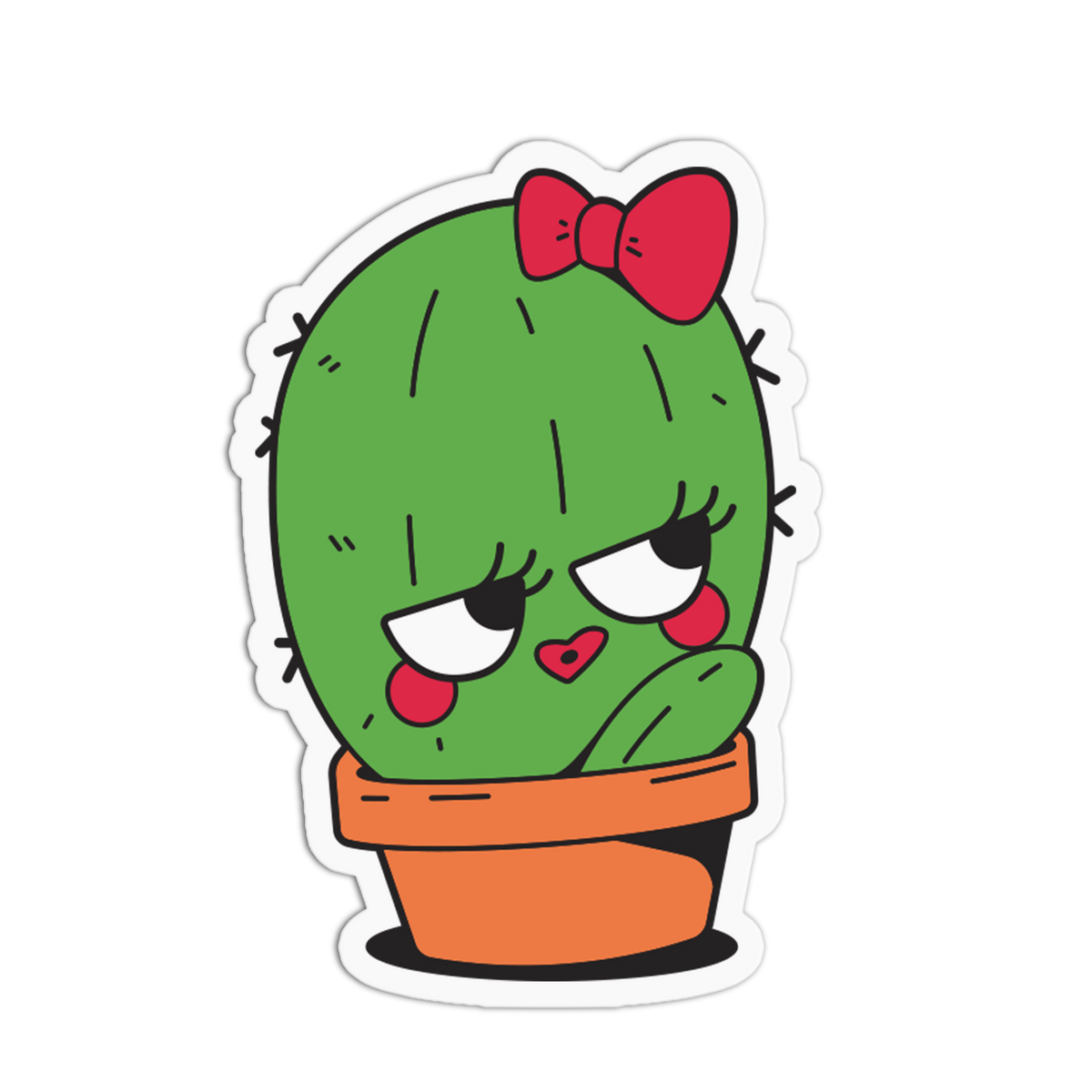Bow Cactus - Plant and Flower Sticker