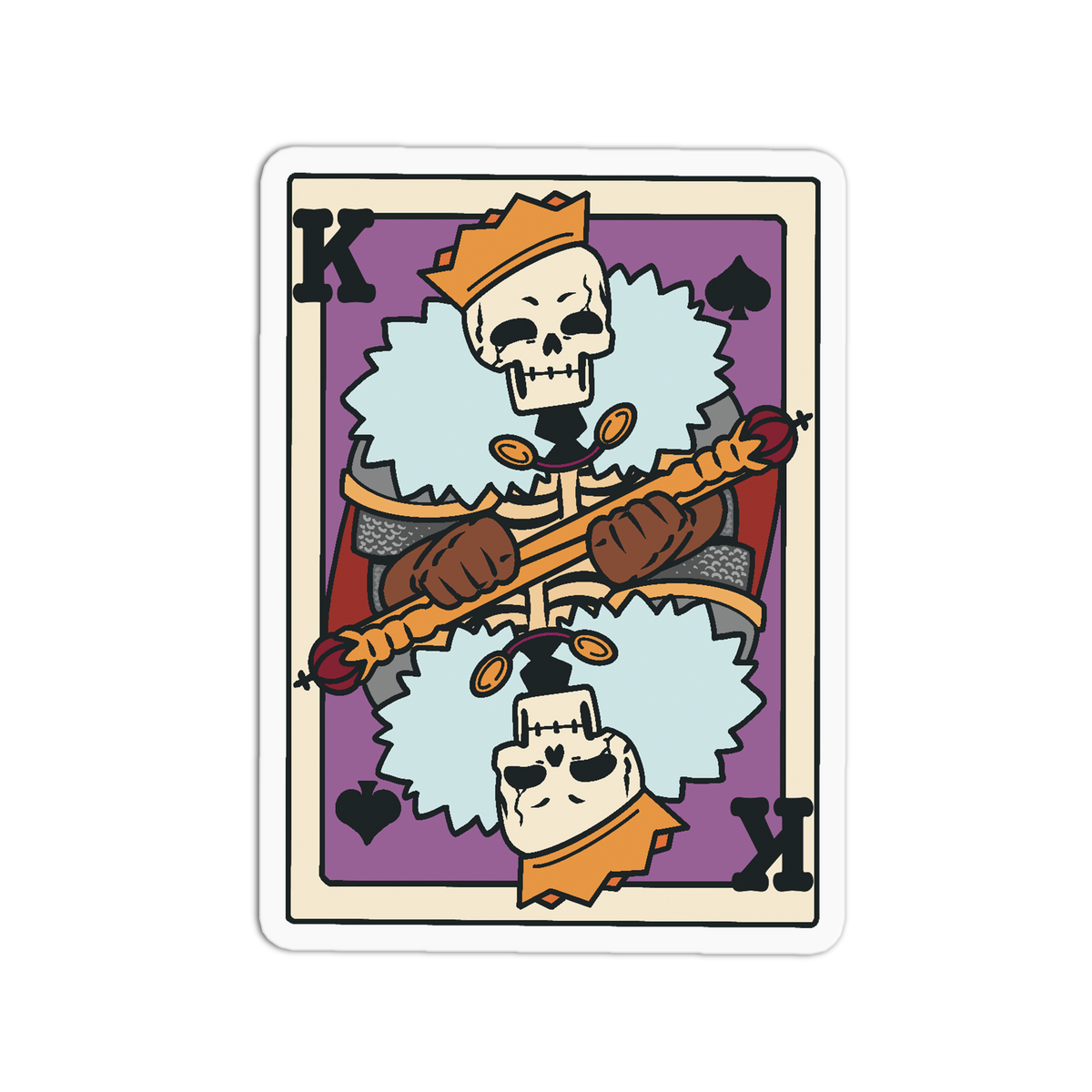 King Spades - Playing Cards Sticker