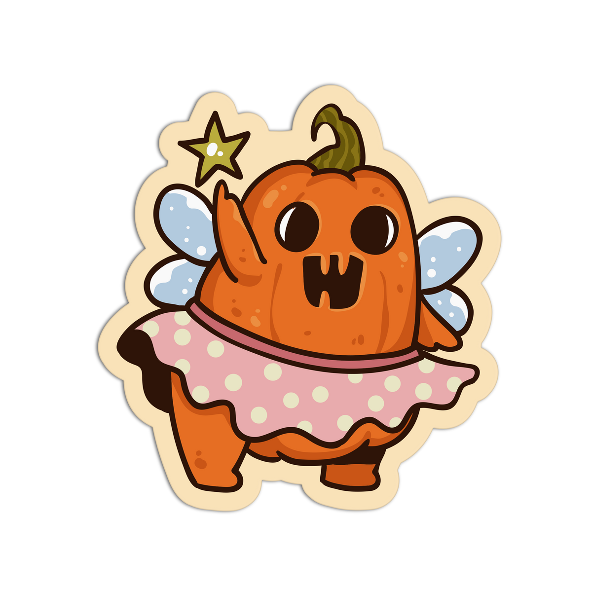 Fairy Wings - Pumpkin Costume Sticker