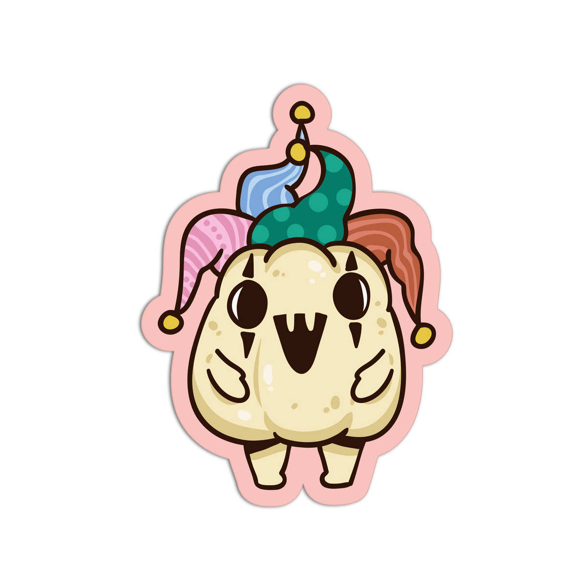 Jester Hat - Pumpkin Costume Sticker