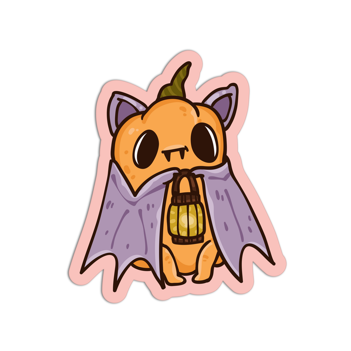Bat Lantern - Pumpkin Costume Sticker