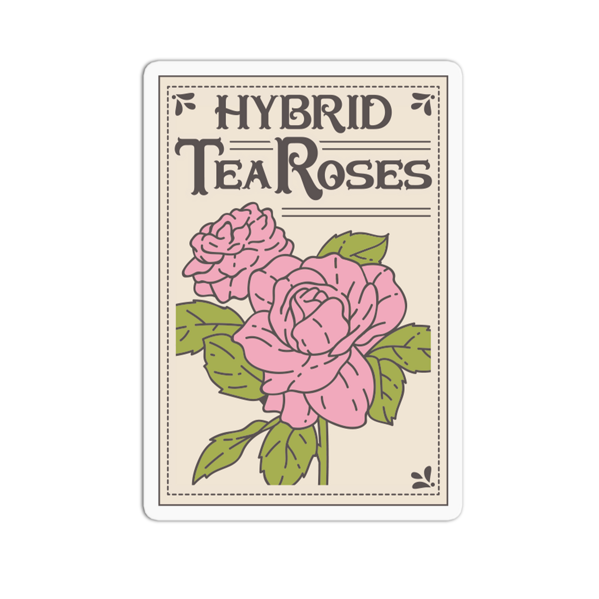 Hybrid Tea - Rose Packet Sticker