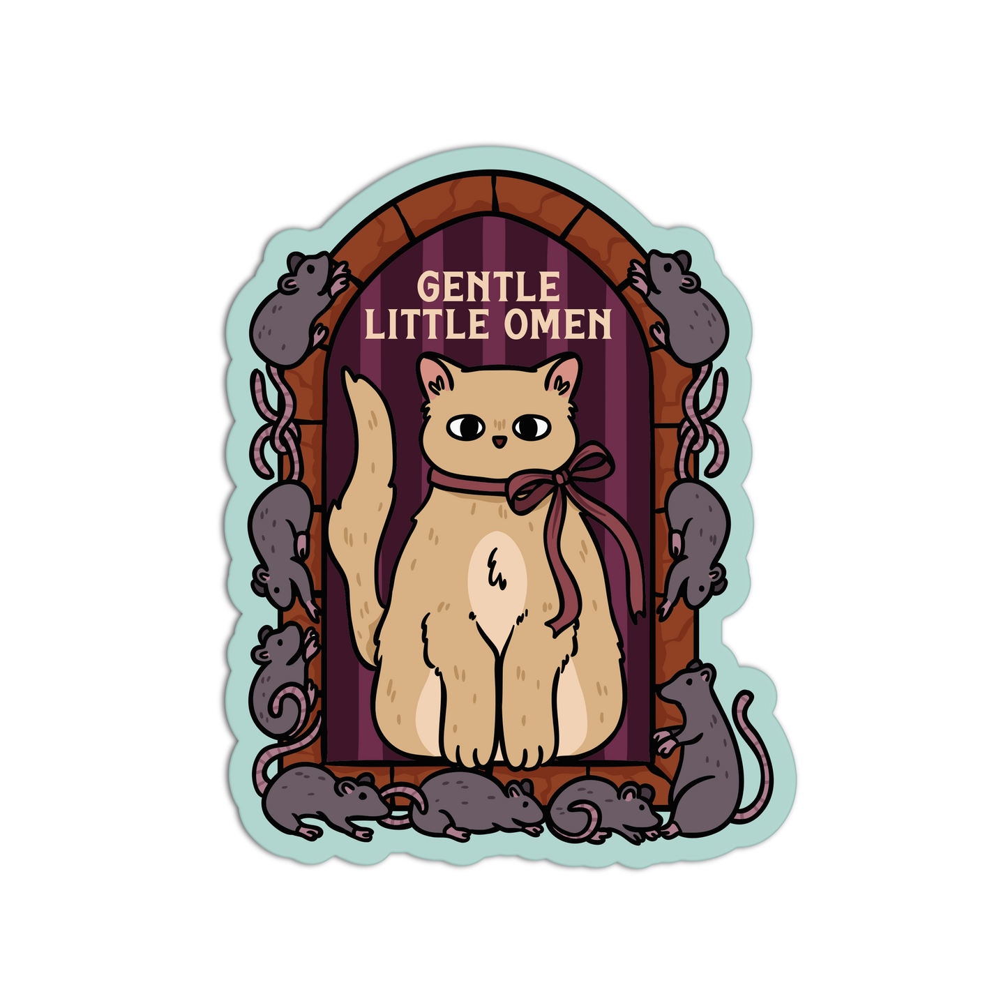 Gentle Little Omen Salem Stickers