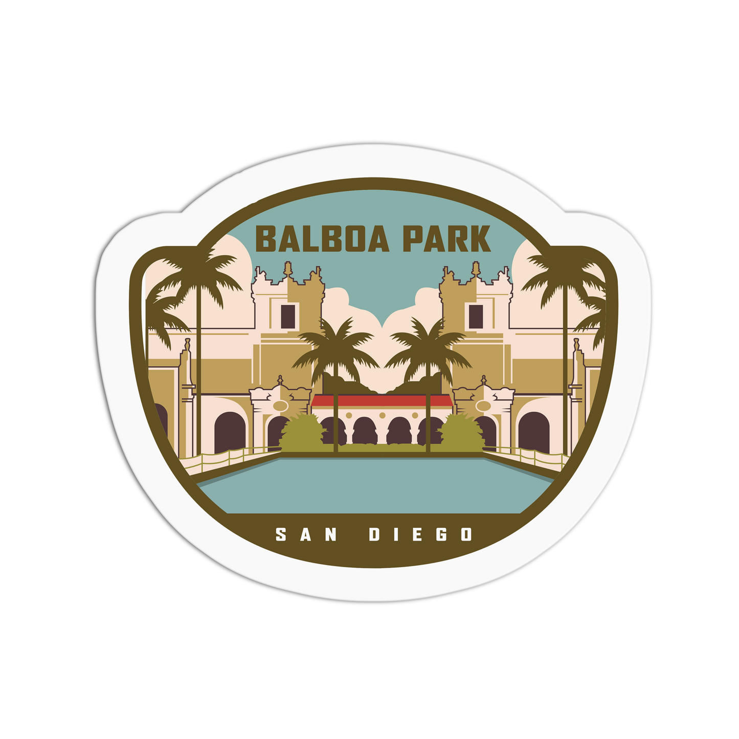 Balboa Park San Diego Travel Series Stickers