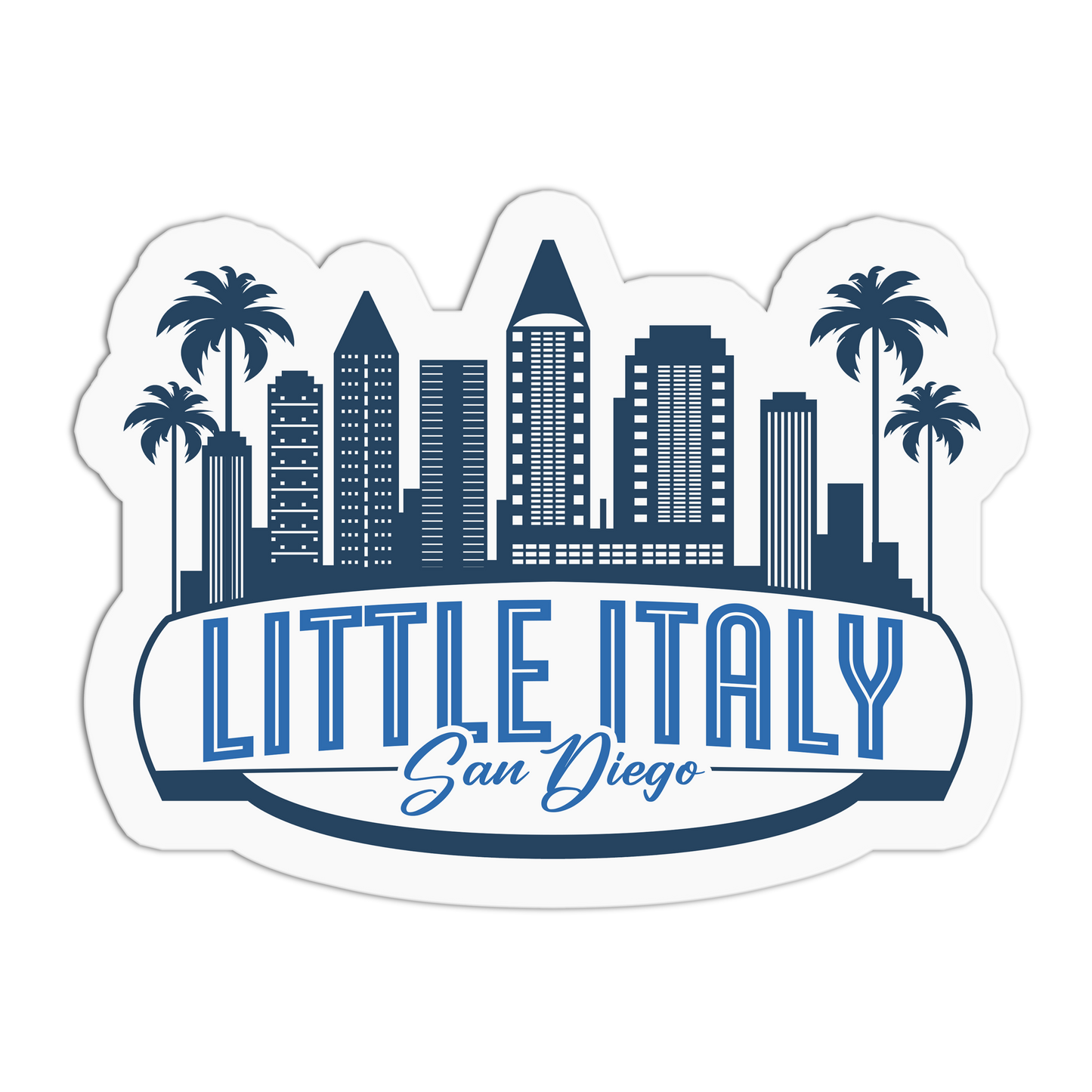 Little Italy San Diego Travel Series Stickers