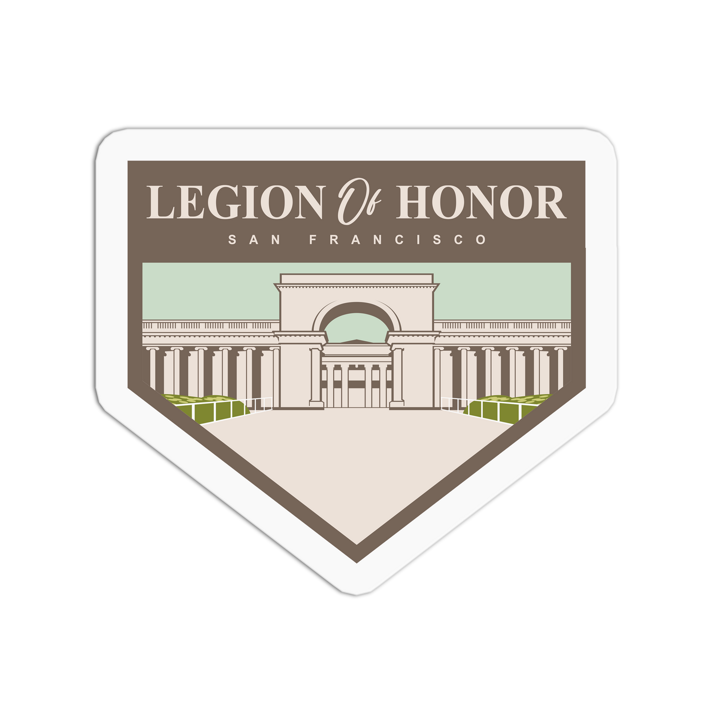 Legion of Honor San Francisco Travel Series Stickers