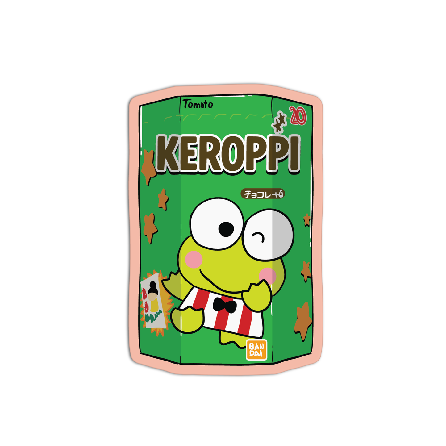 Keroppi's Choco Cute Snacks Stickers