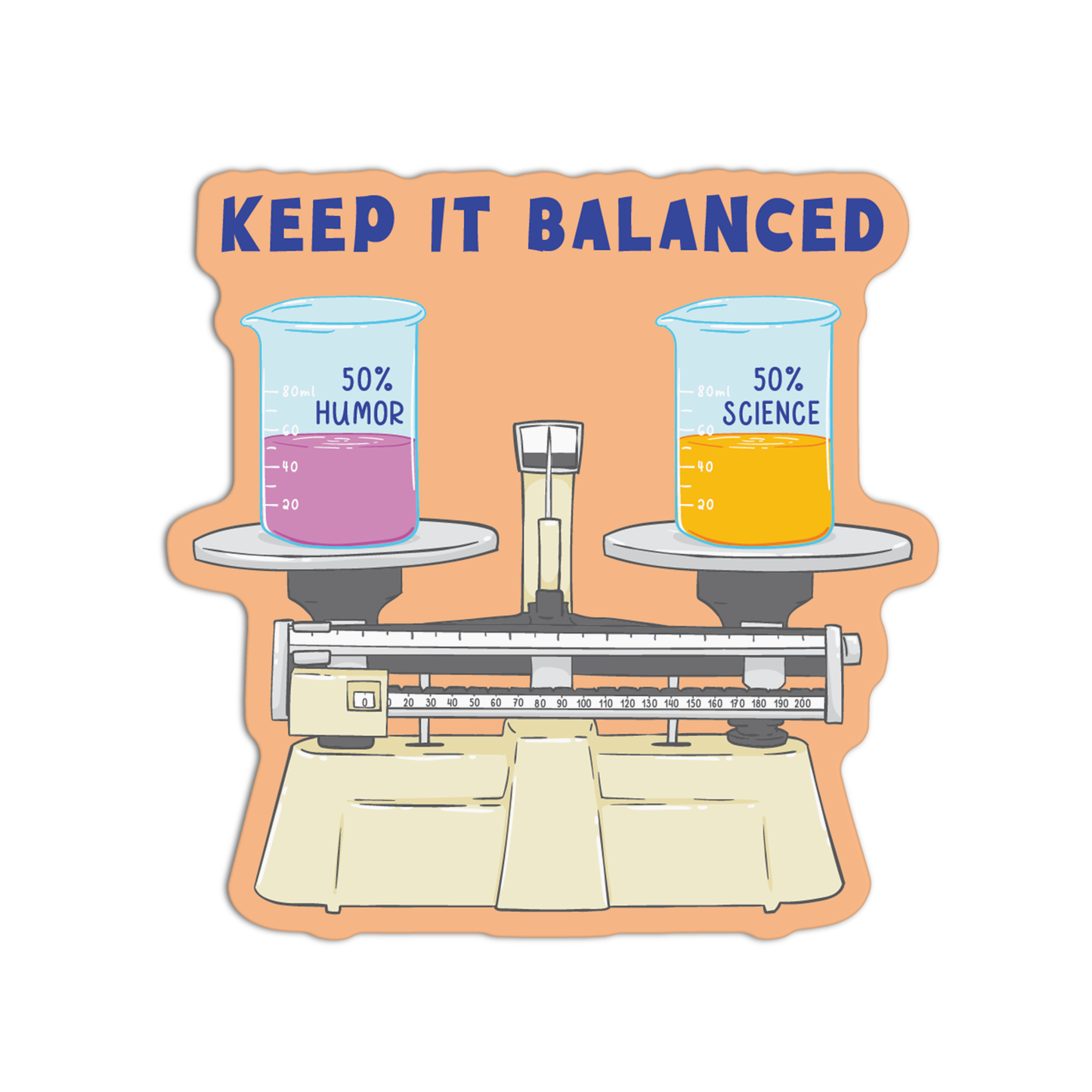 Keep It Balanced New Science Sticker