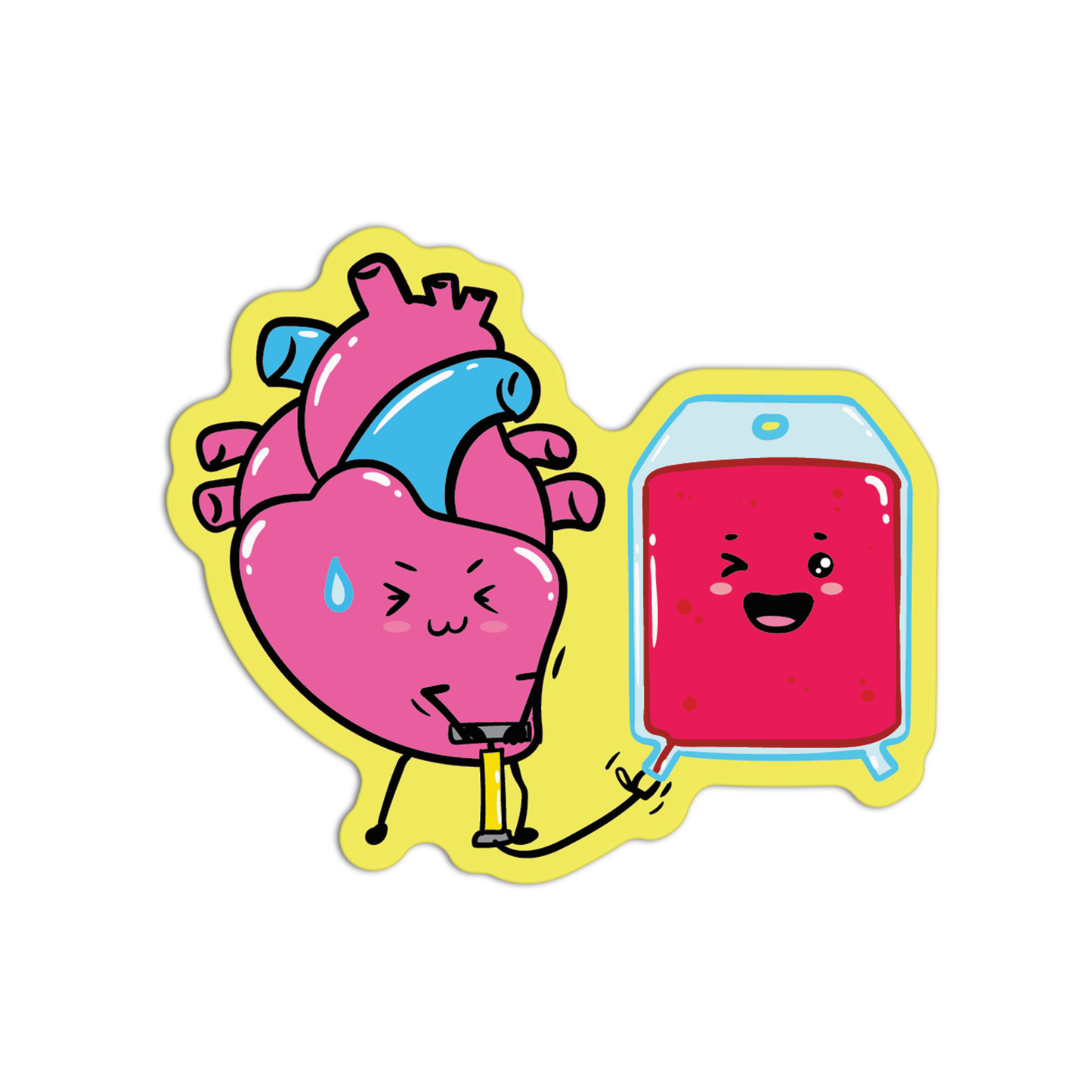 Heart New Science Sticker