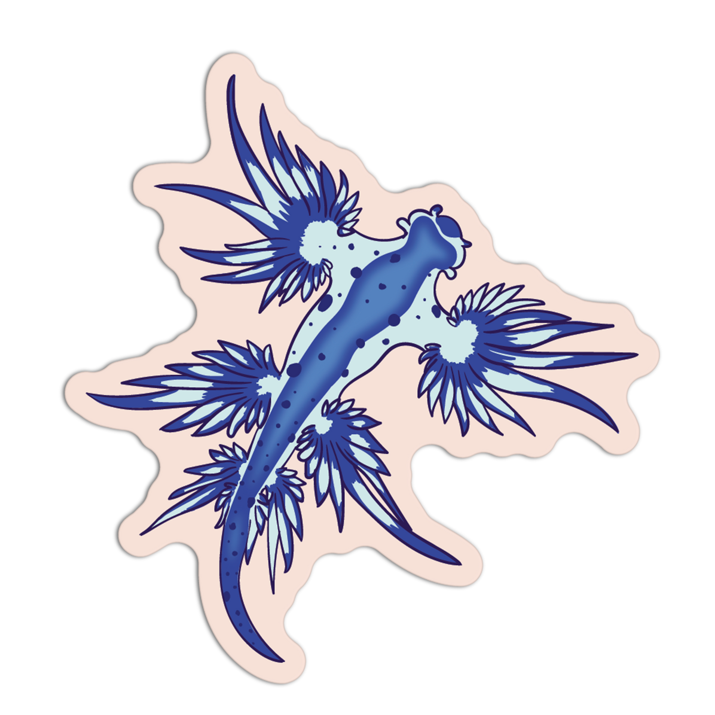 Ocean Blue Dragon Sea Creatures Stickers