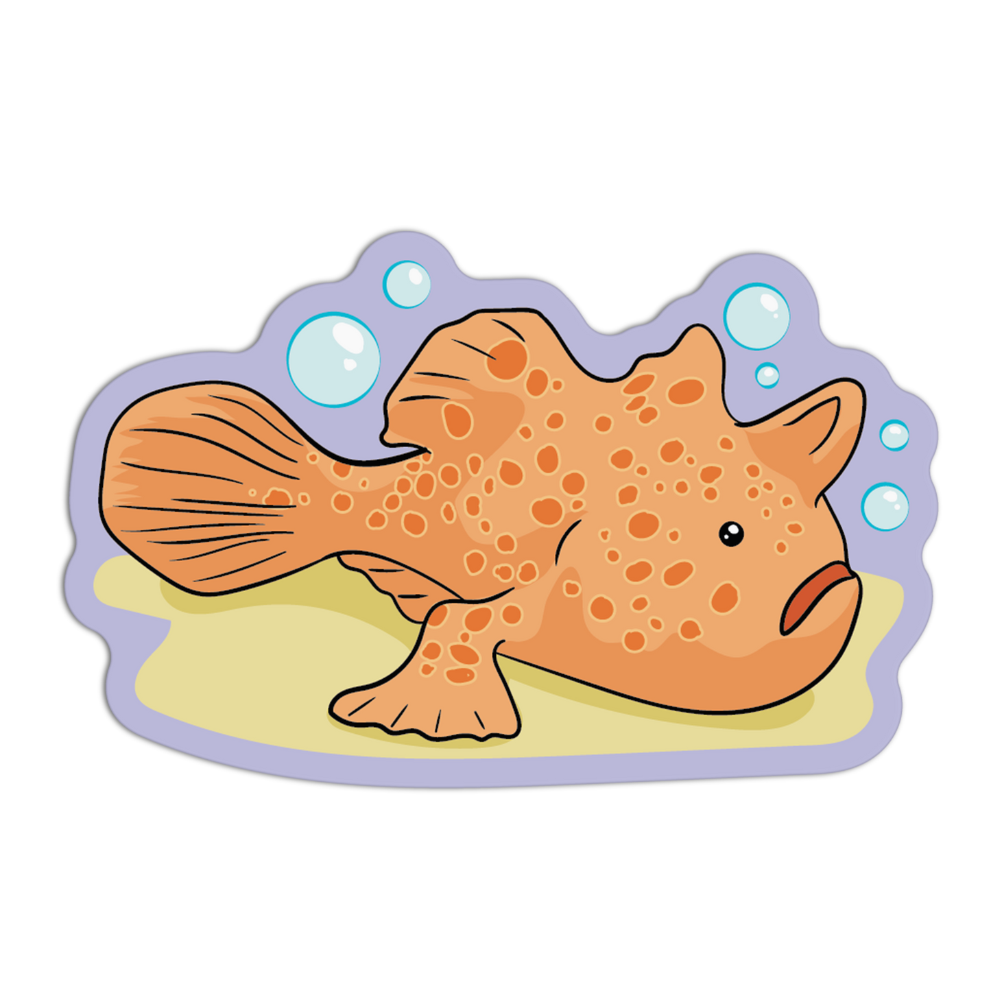 Wobbles Frogfish Sea Creatures Stickers