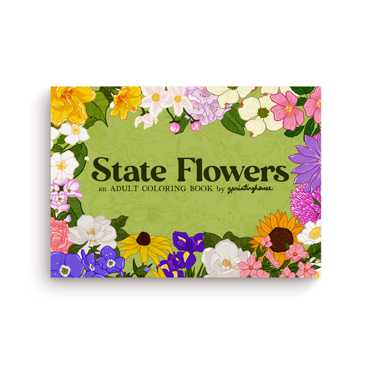 State Flowers Coloring Book