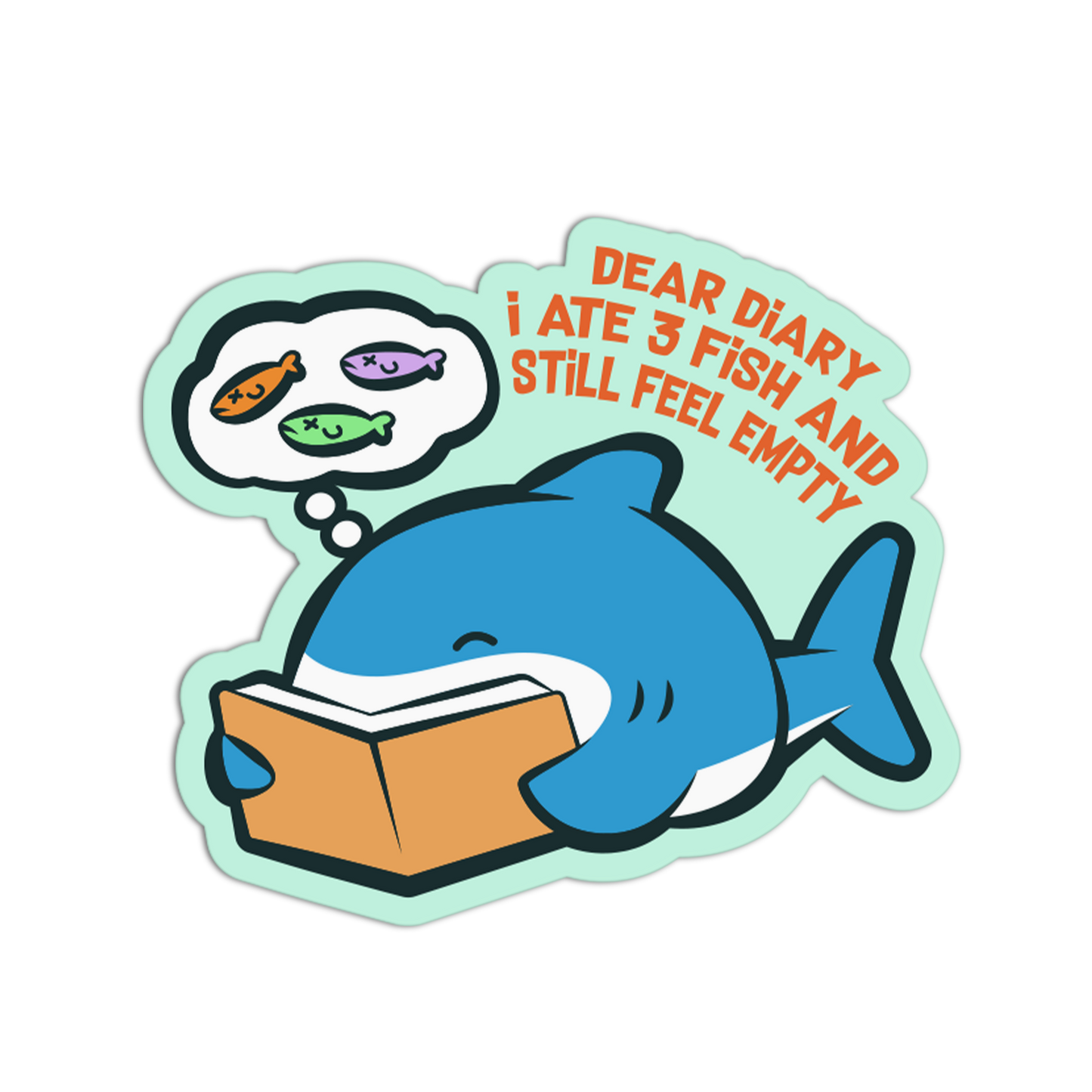 Bottomless Pit Shark Sticker