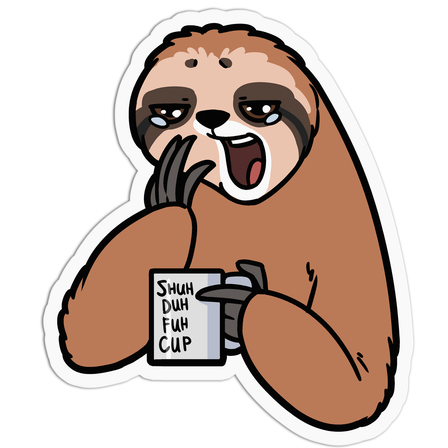 Trust the Process Sloth Sticker