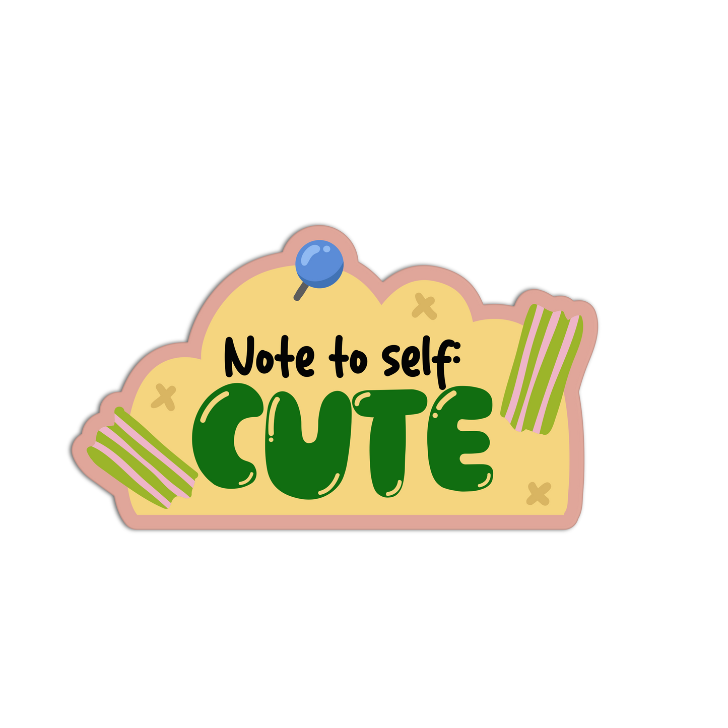 Note To Self: Cute Stationary Sticker