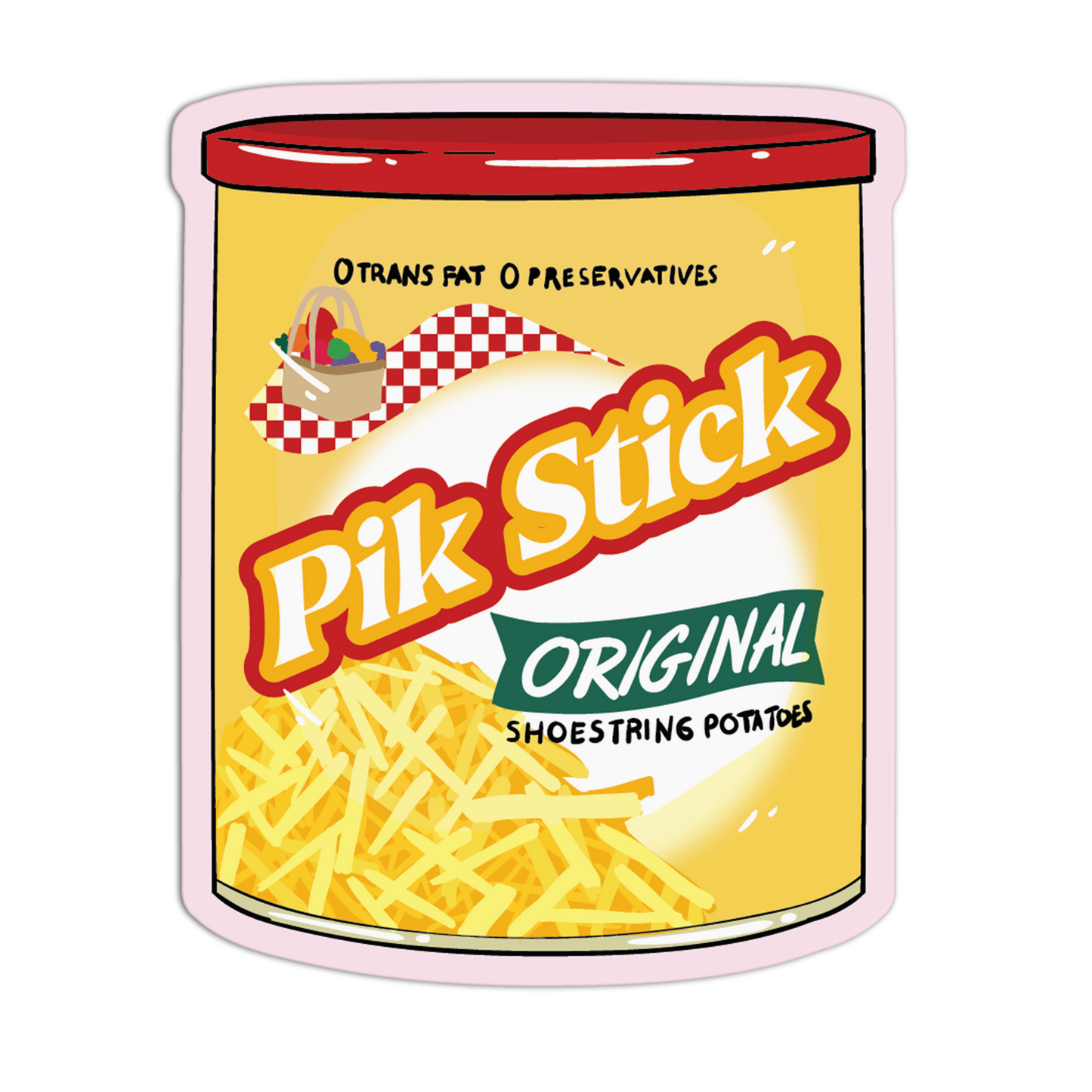 Shoestring Snack Supermarket Stickers