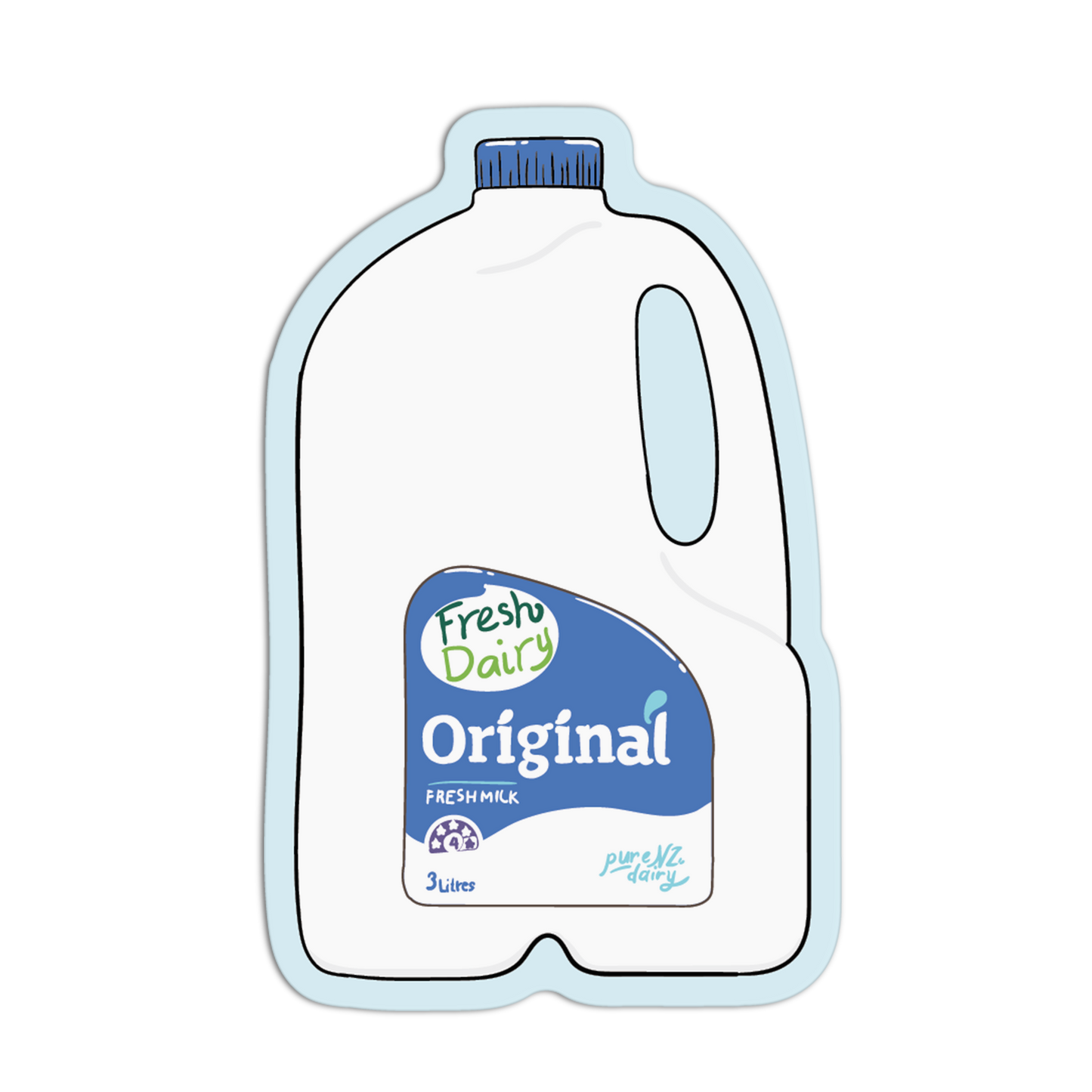 Milk Jug Supermarket Stickers