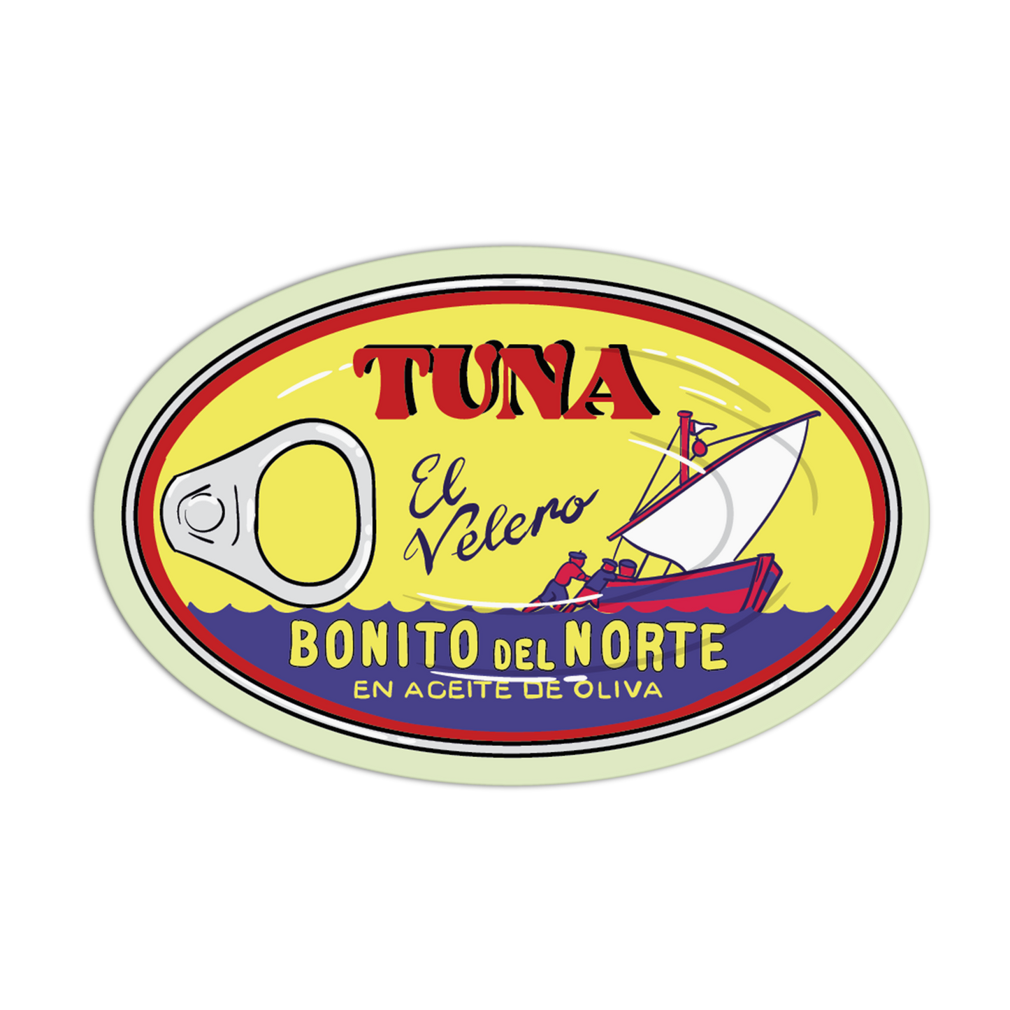 Olive Oil Tuna Supermarket Stickers