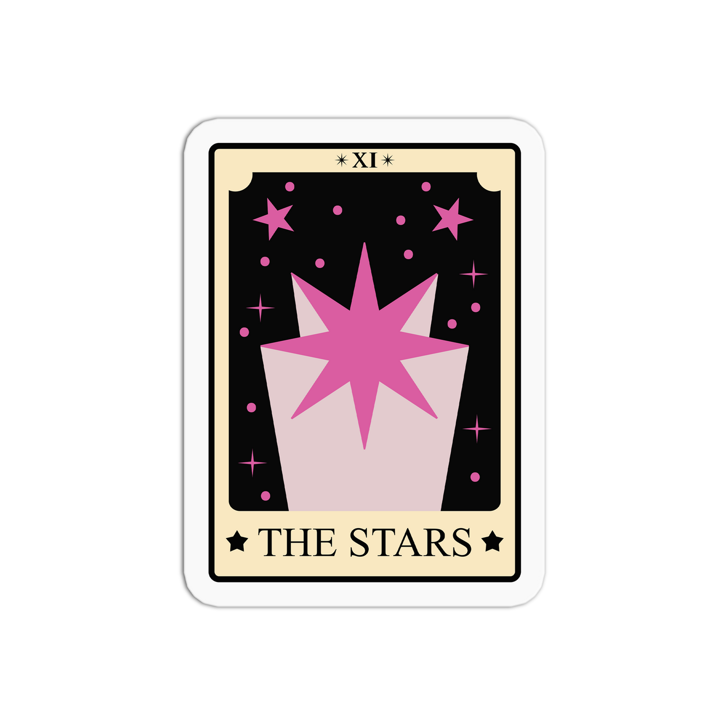 The Stars Tarot Cards Sticker