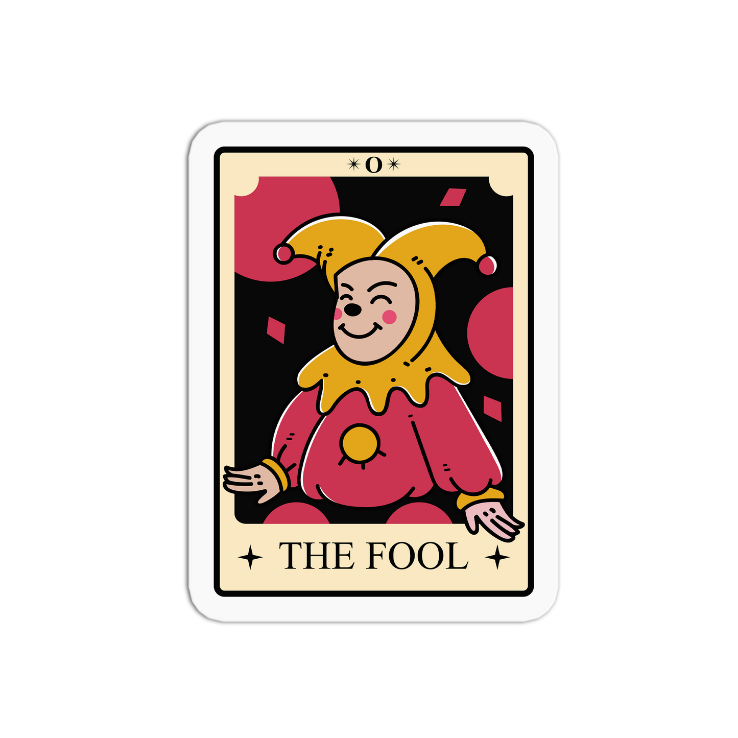 The Fool Tarot Cards Sticker