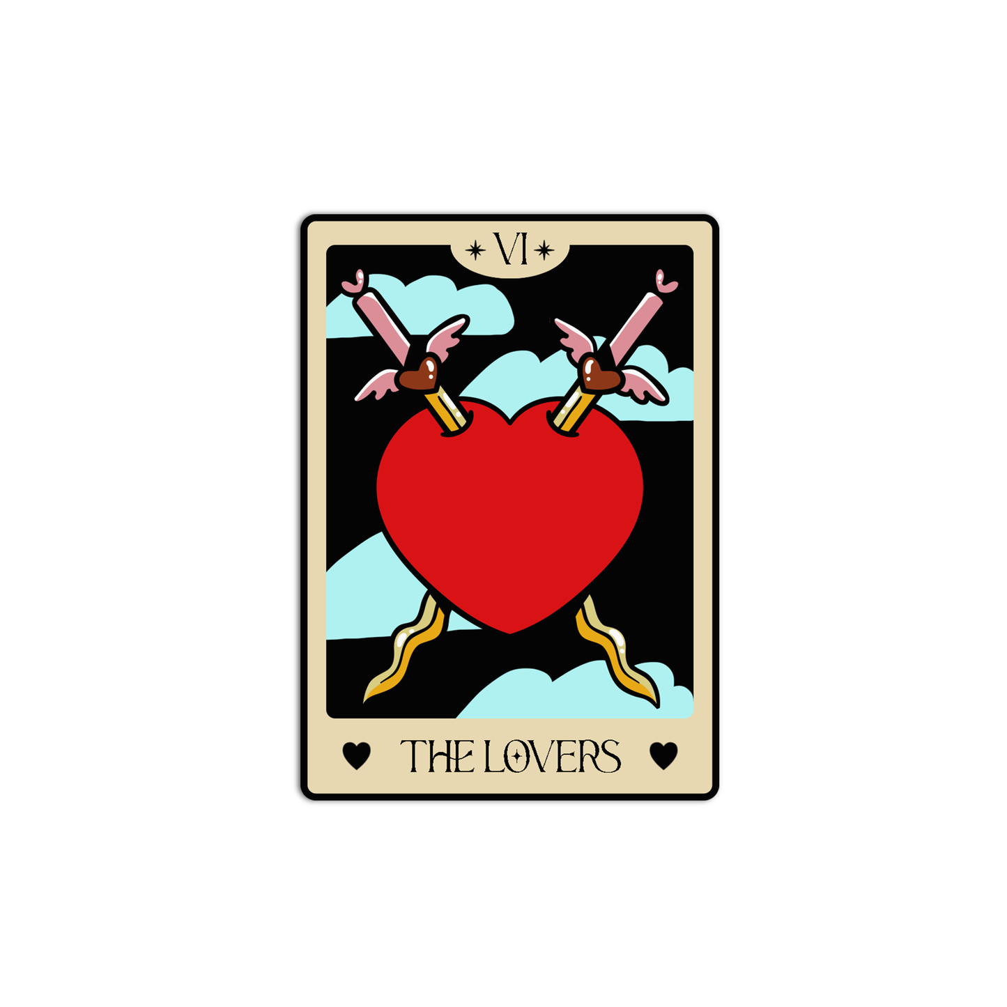 The Lovers Tarot Sticker