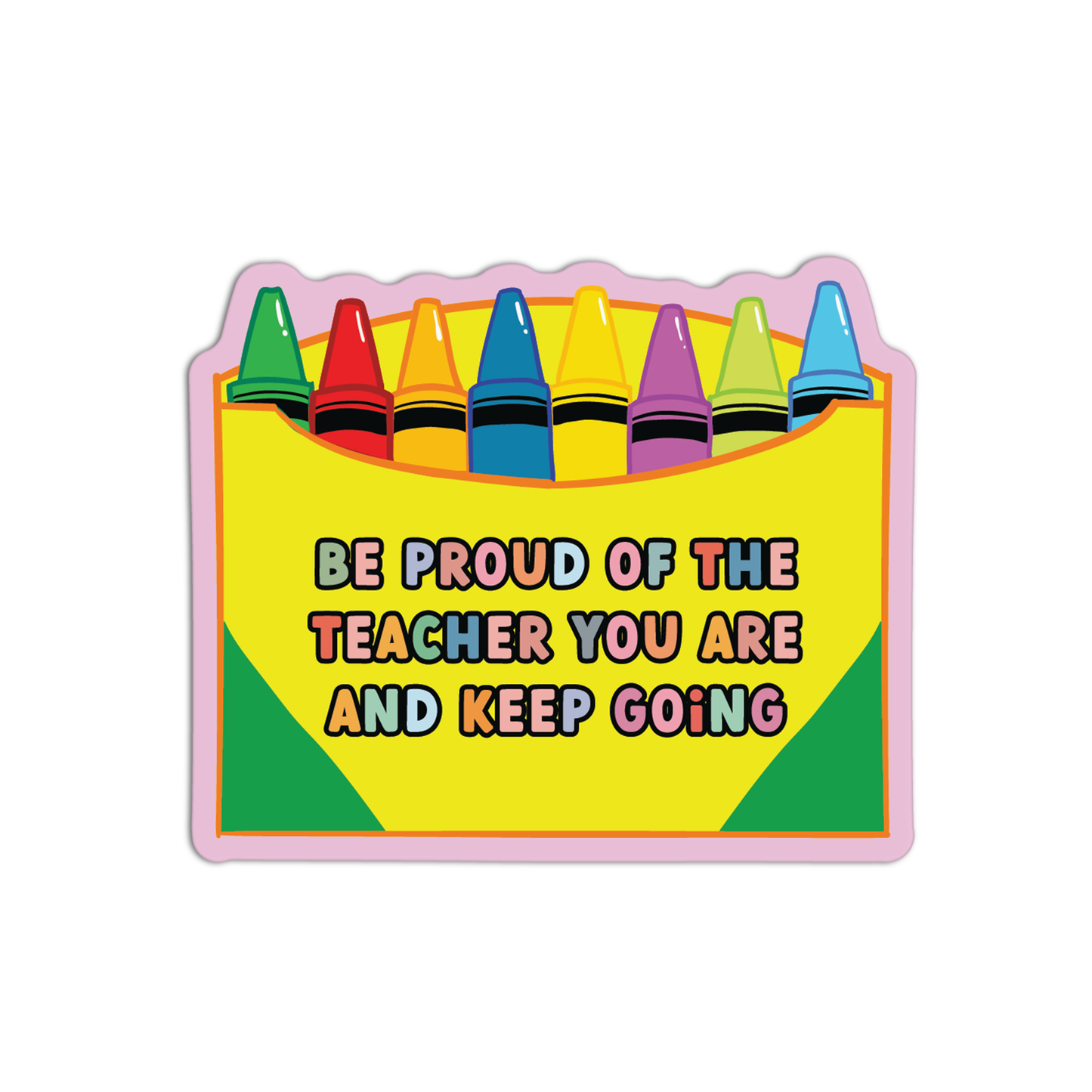 Be Proud Of The Teacher You Are And Keep Going Teacher Sticker