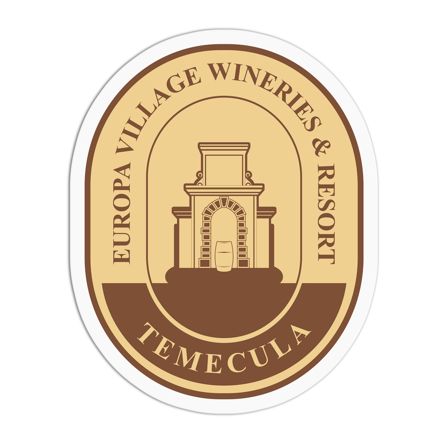 Logo of Europa Village Wineries & Resort Temecula on a white background