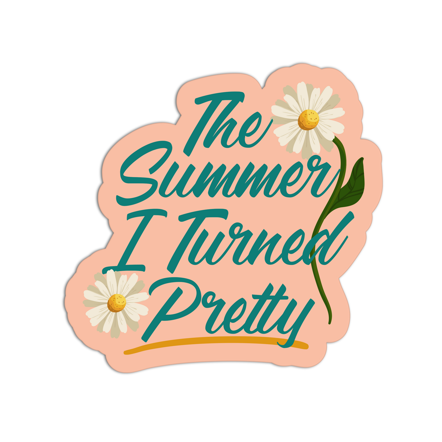 Flowers Summer I Turned Pretty Sticker