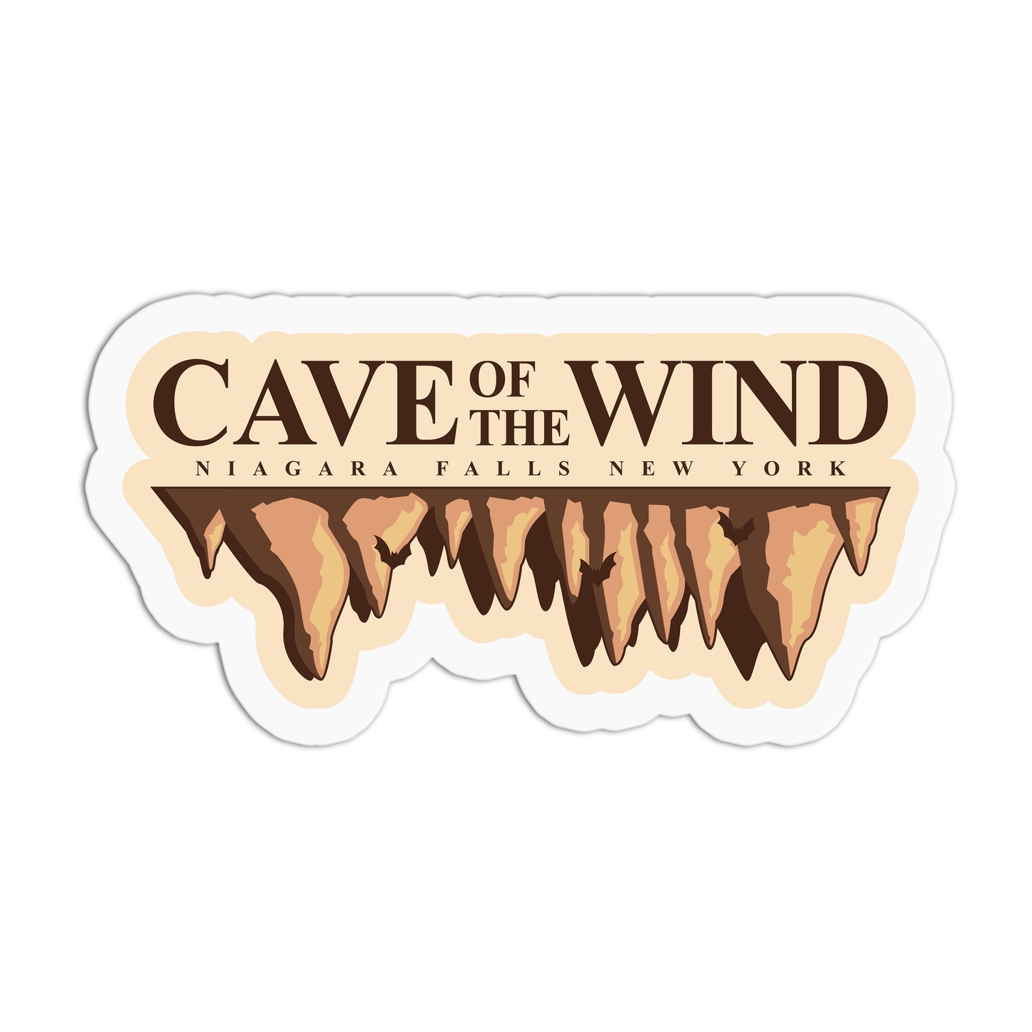 Cave Of The Wind Travel Series_Niagara Falls Sticker