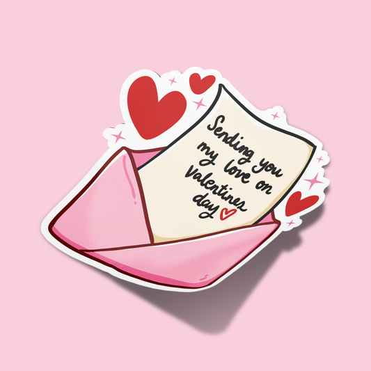 Sending you my love on valentine's day Mail Valentine's Sticker