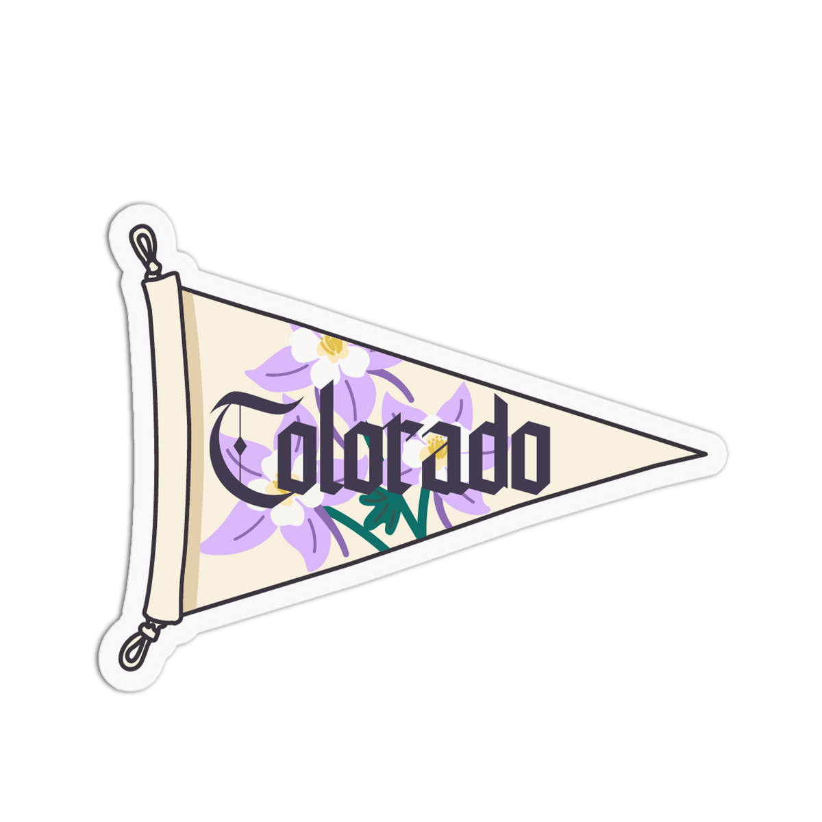 Rocky Mountain - Vintage State Flag Sticker