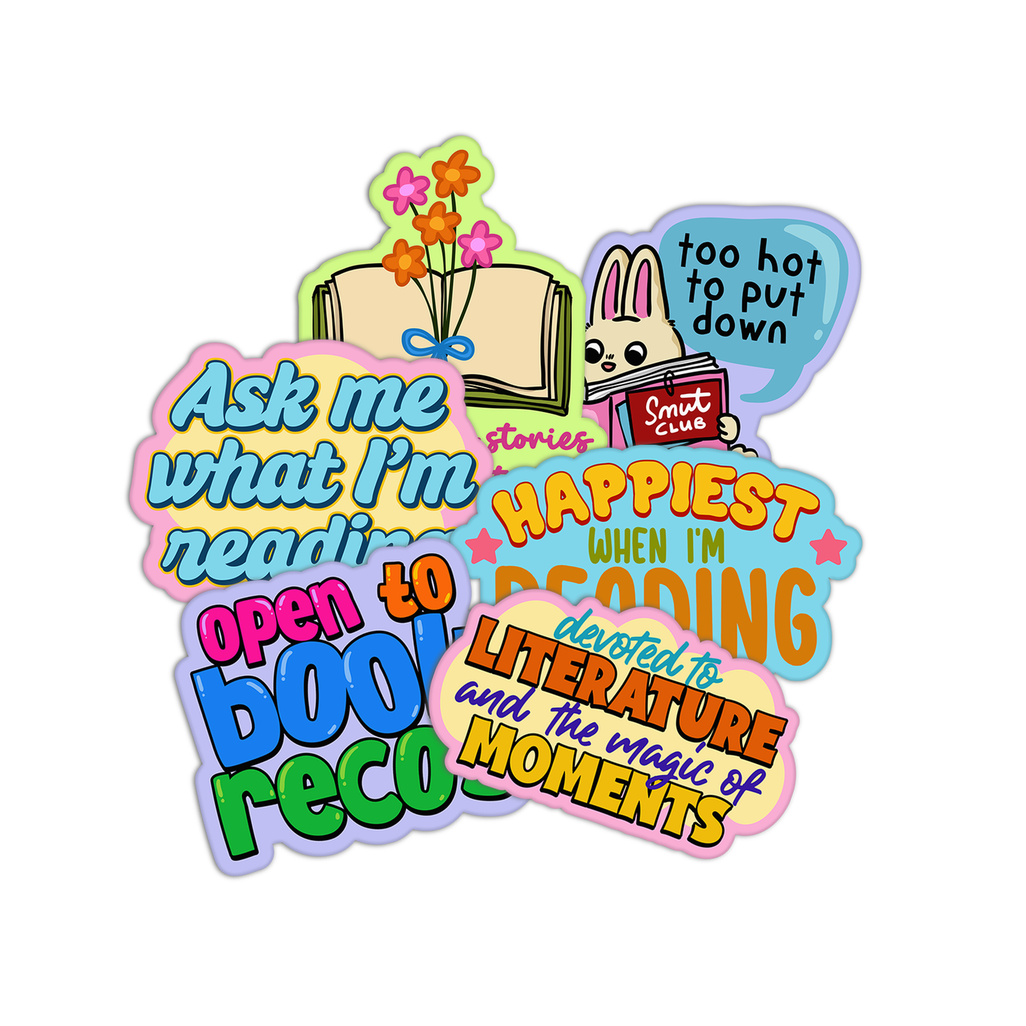 Books And Readings Sticker Sheet