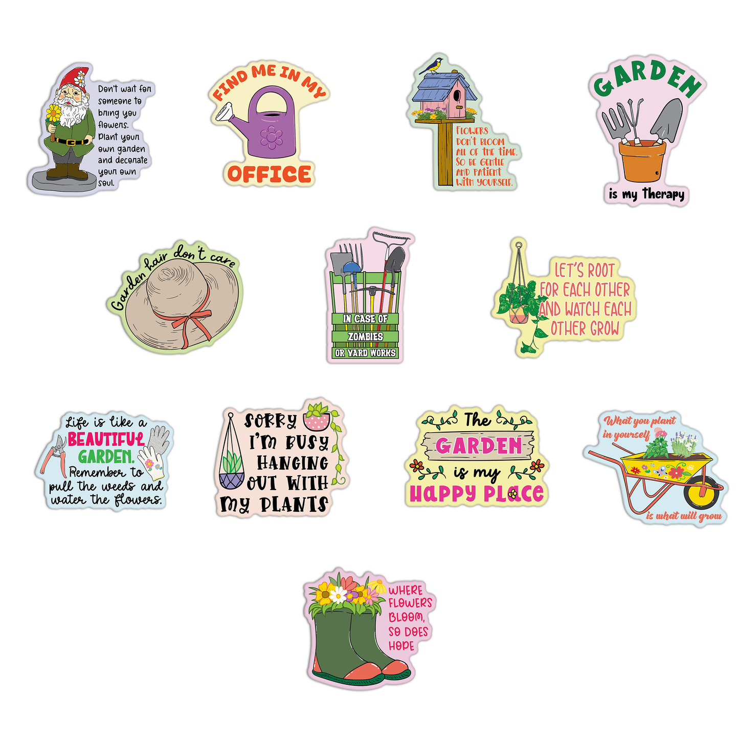 Gardening Sticker Sheet